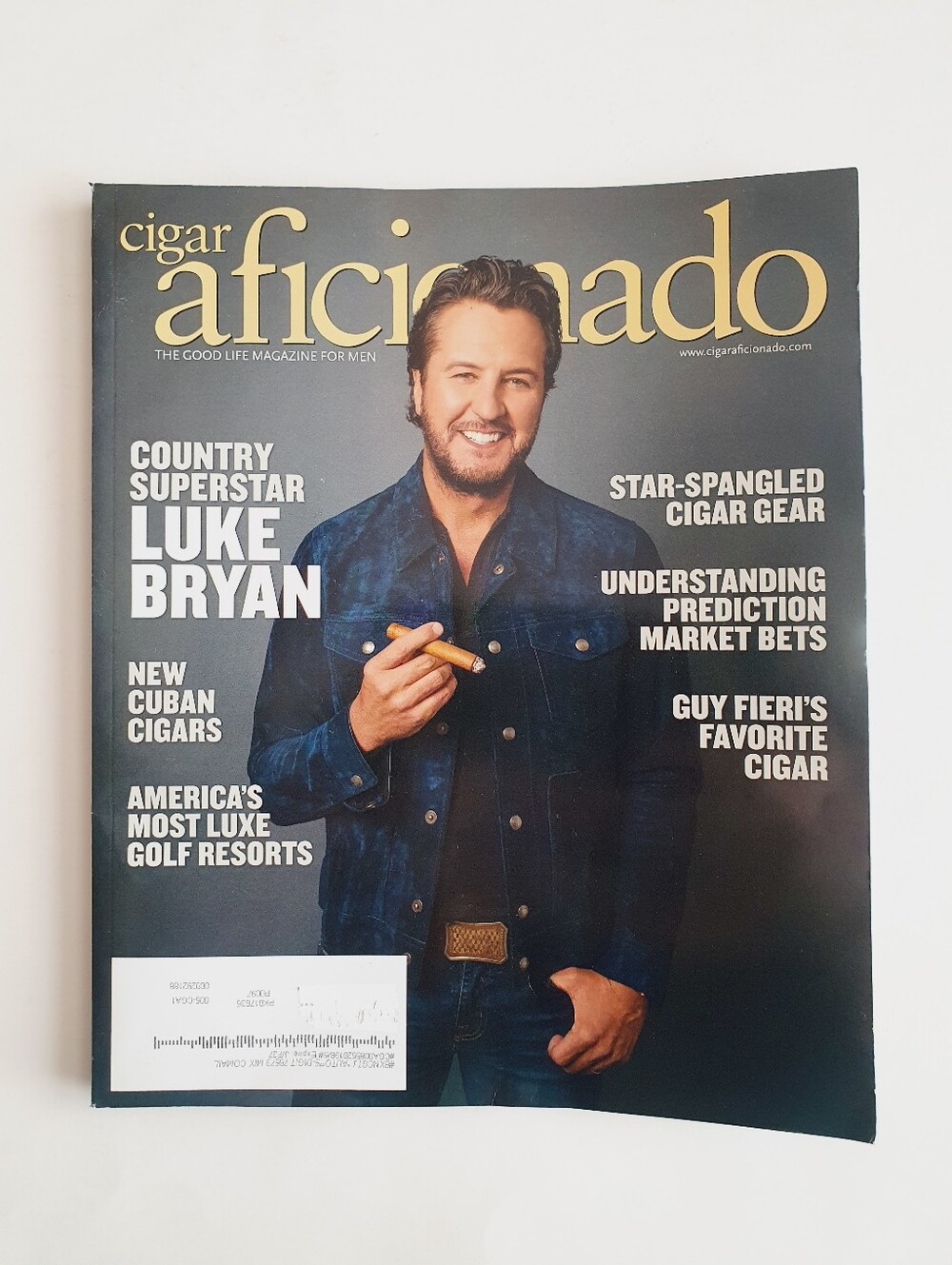 Cigar Aficionado Magazine July/August, 2026 - Luke Bryan Country Superstar